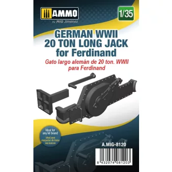   AMMO by MIG Jimenez - 1/35 German WWII 20 ton Long Jack for Ferdinand