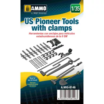 AMMO by MIG Jimenez - 1/35 US Pioneer Tools with clamps