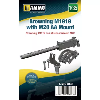 AMMO by MIG Jimenez - 1/35 Browning M1919 with M20 AA Mount
