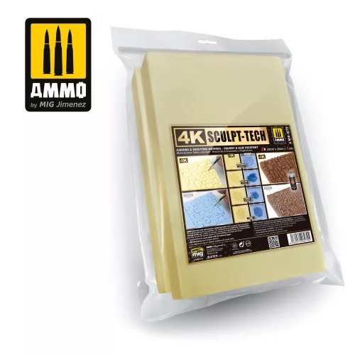 AMMO by MIG Jimenez - 4K Sculp-Tech (20cm x 30cm x 1cm) - 2 pcs.