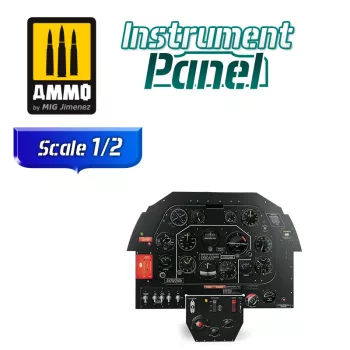   AMMO by MIG Jimenez - North-Amer. P-51B Mustang - Instrument Panel  1/2
