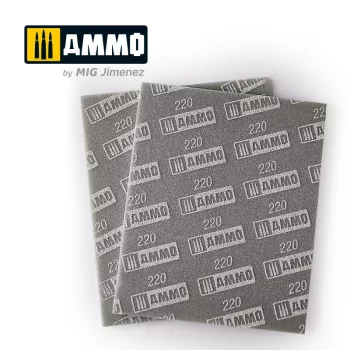 AMMO - Sanding Sponge Sheet (220) – 2 Pcs.