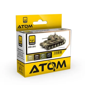   AMMO by MIG Jimenez - ATOM WWII Soviet Vehicles Camouflage Colors Set