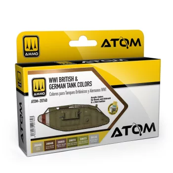 AMMO by MIG Jimenez - ATOM WWI British & German Colors Set
