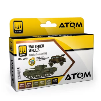 AMMO by MIG Jimenez - ATOM WWII British Vehicles Set