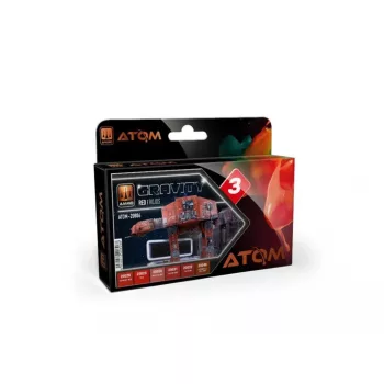 AMMO by MIG Jimenez - ATOM Gravity Set 3 -Red - 6x 20ml