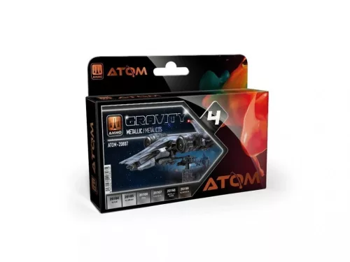 AMMO by MIG Jimenez - ATOM Gravity Set 5 - Grey - 6x 20ml