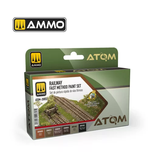 AMMO by MIG Jimenez - ATOM Railway Fast Method Paint Set