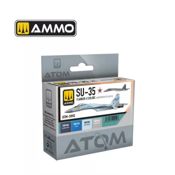   AMMO by MIG Jimenez - ATOM SU-35 FLANKER-E Colors Set (also for SU-27 and SU-34)