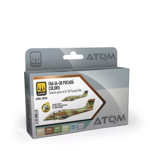 AMMO by MIG Jimenez - ATOM FAA IA-58 Pucará Colors Set