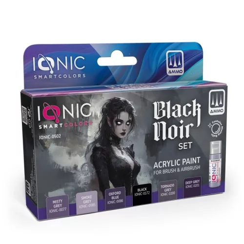 AMMO by MIG Jimenez - IONIC COLORS Black Noir Set
