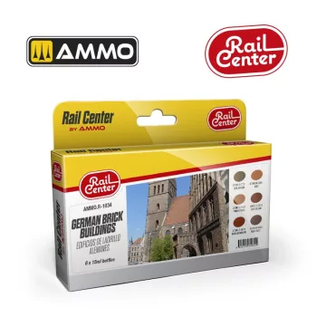 AMMO by MIG Jimenez - RAIL CENTER German Brick Buildings SET