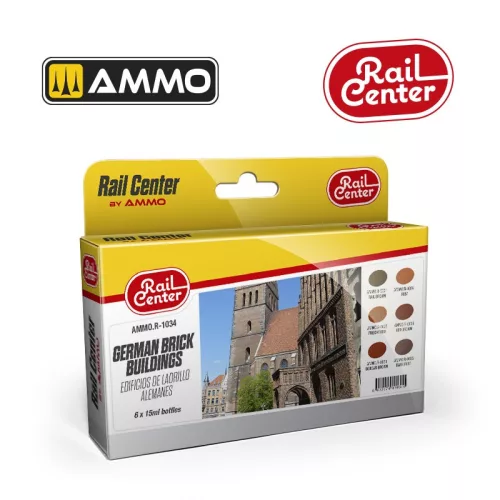 AMMO by MIG Jimenez - RAIL CENTER German Brick Buildings SET