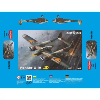 Micro Mir  AMP - Fokker G-IA + 3D details