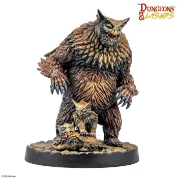 Archon Studio - Dungeons & Lasers Miniatures: OWLBEAR FAMILY