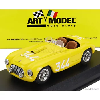   Art-Model - Ferrari 166 Mm N 344 Mille Miglia 1951 A.Palmer - Z.Ferravazzi Yellow