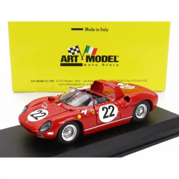   Art-Model - FERRARI 250P SPIDER 3.0L V12 TEAM SEFAC FERRARI SPA N 22 3rd 24h LE MANS 1963 MIKE PARKES - UMBERTO MAGLIOLI RED