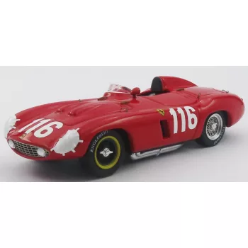  Art-Model - FERRARI 857S s/n 0570 SPIDER N 116 3rd TARGA FLORIO 1955 EUGENIO CASTELLOTTI - ROBERTO MANZON RED