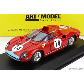   Art-Model - Ferrari 330P 4.0L V12 Spider Team Maranello Concessionaires N 14 2Nd 24H Le Mans 1964 J.Bonnier - G.Hill Red