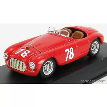   Art-Model - Ferrari 166Mm Barchetta Ch.0034 N 78 2Nd Coppa D'Oro Di Sicilia 1951 P.Marzotto Red