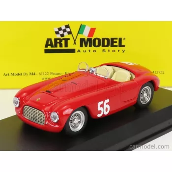  Art-Model - Ferrari 166Mm Barchetta Spider N 56 Winner Vermicino - Rocca Di Papa 1949 G.Marzotto Red