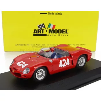   Art-Model - FERRARI 196 SP s/n 0804 N 424 WINNER RALLY TRENTO-BONDONE 1962 L.SCARFIOTTI RED