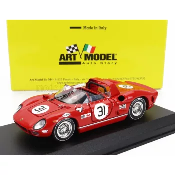   Art-Model - FERRARI 330P SPIDER s/n0822 n 31 24h DAYTONA 1966 JOHN FULP - BILL RUTAN  - WAYLON JENNINGS RED