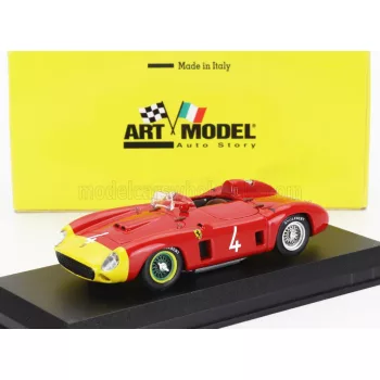   Art-Model - FERRARI 290MM SPIDER s/n0626 N 4 ROUEN GP 1956 ALFONSO DE PORTAGO RED YELLOW
