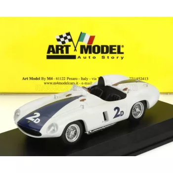   Art-Model - FERRARI 750 MONZA 3.0L SPIDER N 2d WINNER PEBBLE BEACH 1955 PHIL HILL WHITE BLUE