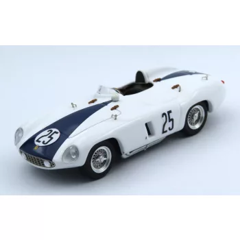   Art-Model - FERRARI 750 MONZA SPIDER s/n.0578 N 25 2nd 12h SEBRING 1955 PHIL HILL - CARROLL SHELBY WHITE BLUE