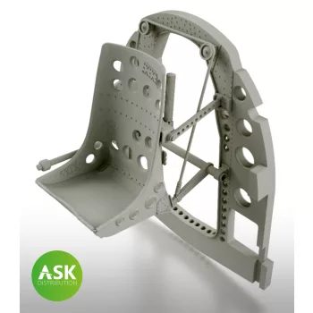   Art Scale - 1/32 A6M Bulkhead with Seat in MIDDLE position - 3D rec. for Tamiya
