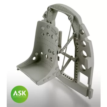   Art Scale - 1/32 A6M Bulkhead with Seat in BOTTOM position - 3D rec. for Tamiya
