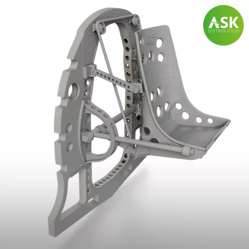Art Scale - 1/48 A6M Bulkhead with Seat in MIDDLE position - ASK 3D Print rec. for Fine Molds