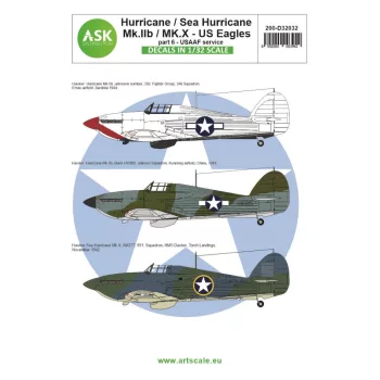   Art Scale - 1/32 Hawker Hurricane Mk.IIB / Mk.X part 6 - US Eagles