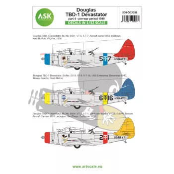   Art Scale - 1/32 Douglas TBD-1 Devastator part 4 - pre-war period 1940