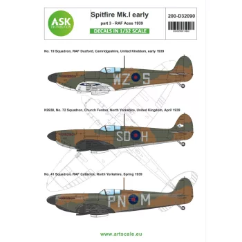 Art Scale - 1/32 Spitfire Mk.I early part 3 - RAF 1939