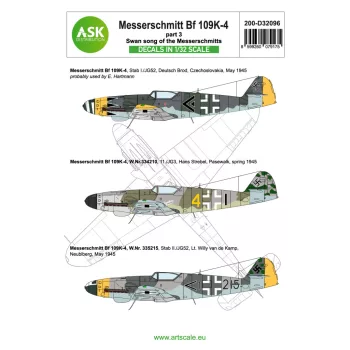   Art Scale - Bf 109K-4 part 3 - Swan song of the Messerschmitts