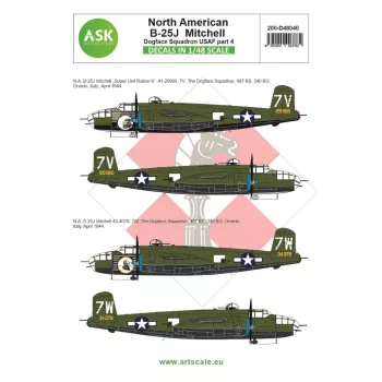   Art Scale - 1/48 B-25J Mitchell part 4 - US Dogface Sq. "Super Unit Ration K", Mediterranean a.