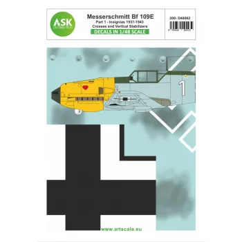   Art Scale - 1/48 Bf 109E part 1 - Insignias, Crosses and Vertical Stabilizers 1937 - 1943