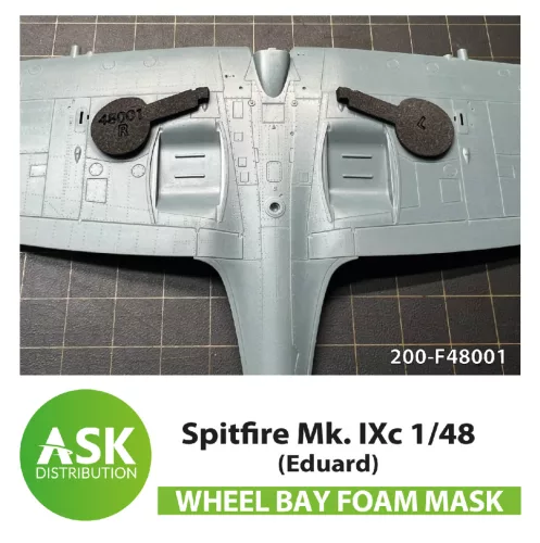 Art Scale - Spitfire Mk.IXc FOAM flexibel wheel bay mask for Eduard