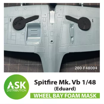   Art Scale - Spitfire Mk.I, Mk.II FOAM flexibel wheel bay mask for Eduard