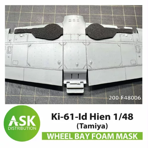 Art Scale - Ki-61-Id Hien FOAM flexibel wheel bay mask for Tamiya
