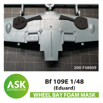Art Scale - Bf 109E FOAM flexibel wheel bay mask for Eduard