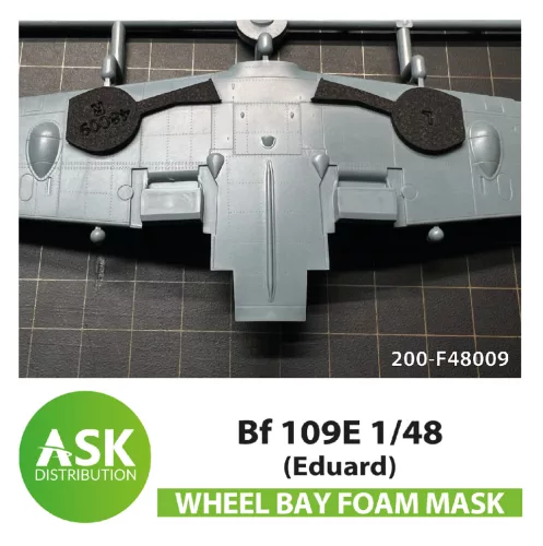 Art Scale - Bf 109E FOAM flexibel wheel bay mask for Eduard