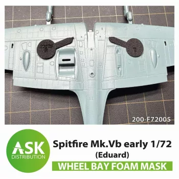   Art Scale - Spitfire Mk.Vb wheel bay FOAM flexibel mask for Eduard