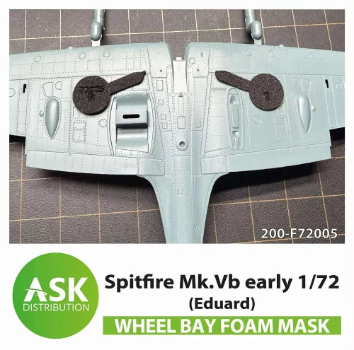 Art Scale - Spitfire Mk.Vb wheel bay FOAM flexibel mask for Eduard