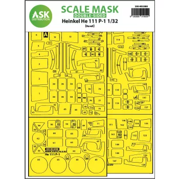  Art Scale - 1/32 Heinkel He 111P-1  double-sided express fit mask for Revell