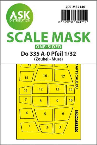 Art Scale - Dornier Do 335A-0 Pfeil one-sided mask for Zoukei Mura 