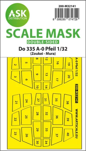 Art Scale - Dornier Do 335A-0 Pfeil double-sided mask for Zoukei Mura 