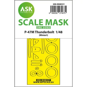   Art Scale - P-47M Thunderbolt  one-sided express fit mask for Miniart 
